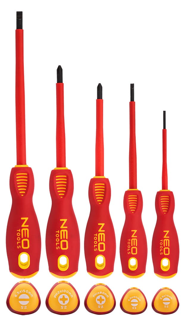 Izvijači NEO TOOLS 1000V, set 5 kos., S2 4