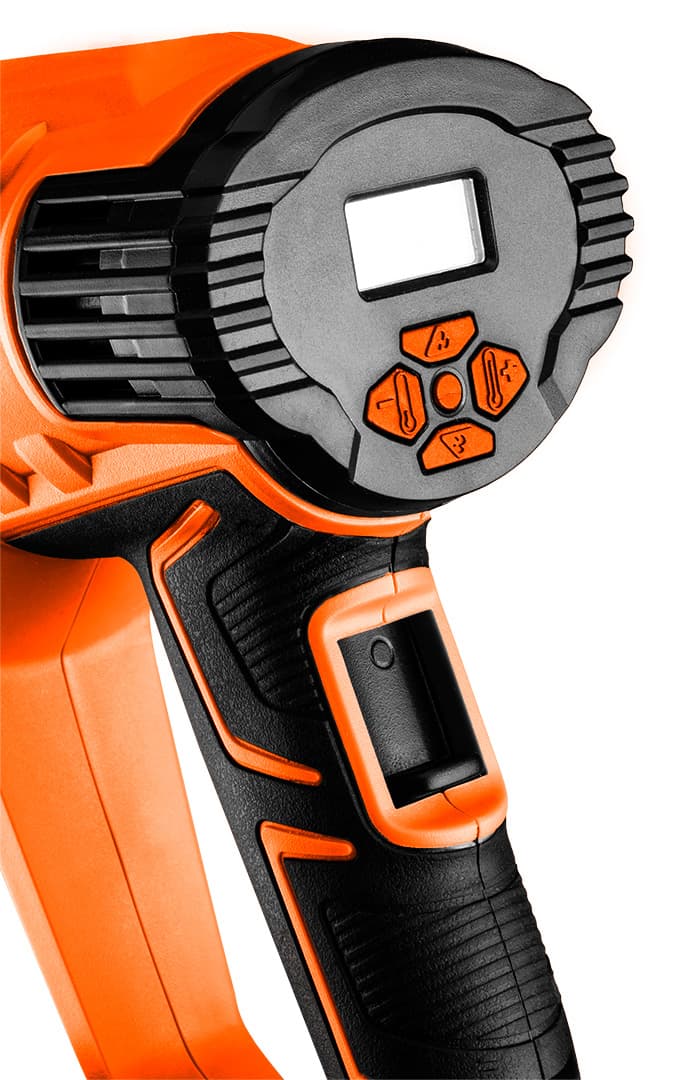 NEO TOOLS Vroč zrak piha pištola 2000W, z LCD, kovčkom 2
