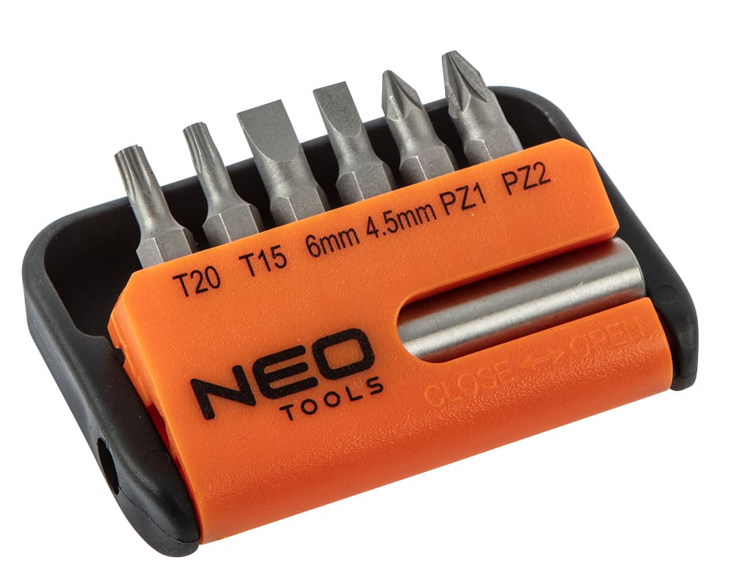 Nastavki za vijačenje z ročajem NEO TOOLS, komplet 7 kos 6