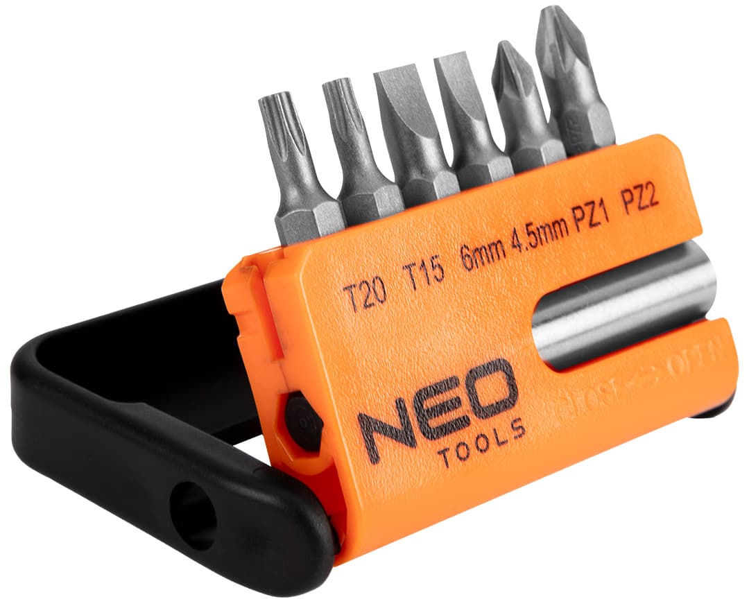 Nastavki za vijačenje z ročajem NEO TOOLS, komplet 7 kos 7
