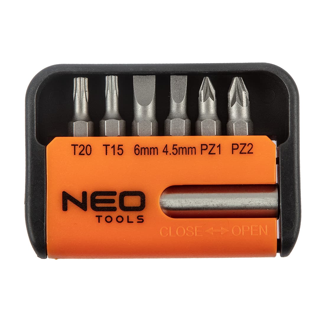 Nastavki za vijačenje z ročajem NEO TOOLS, komplet 7 kos