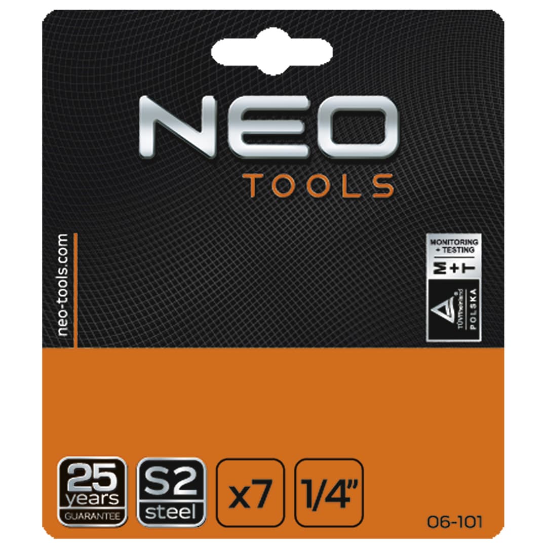 Nastavki za vijačenje z ročajem NEO TOOLS, komplet 7 kos 2