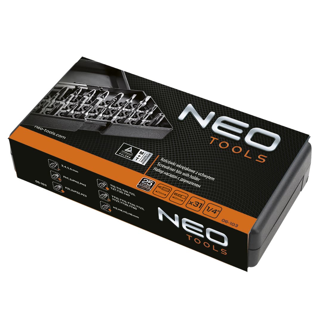 Nastavki za vijačenje z ročajem NEO TOOLS, komplet 31 kos 3