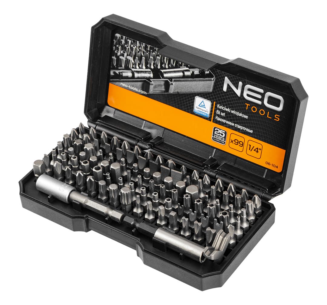 NEO TOOLS nastavki za vijačenje z ročajem, 99 kosov 7