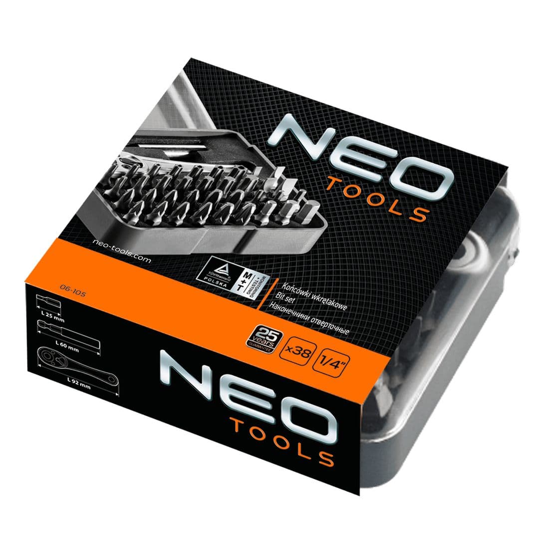 Nastavki za izvijače z ročajem NEO TOOLS, set 38 kos. 2