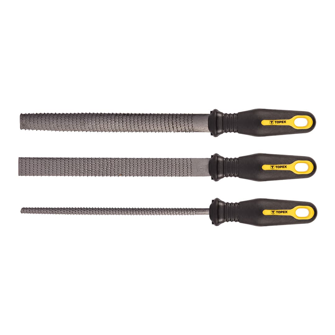 TOPEX Pilniki za les, 200 mm, set 3 kos.