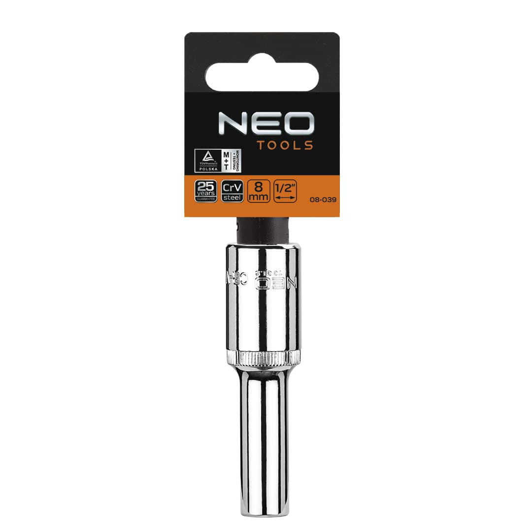Dolgi nasadni ključ NEO TOOLS 1/2", 10 mm, Superlock 3