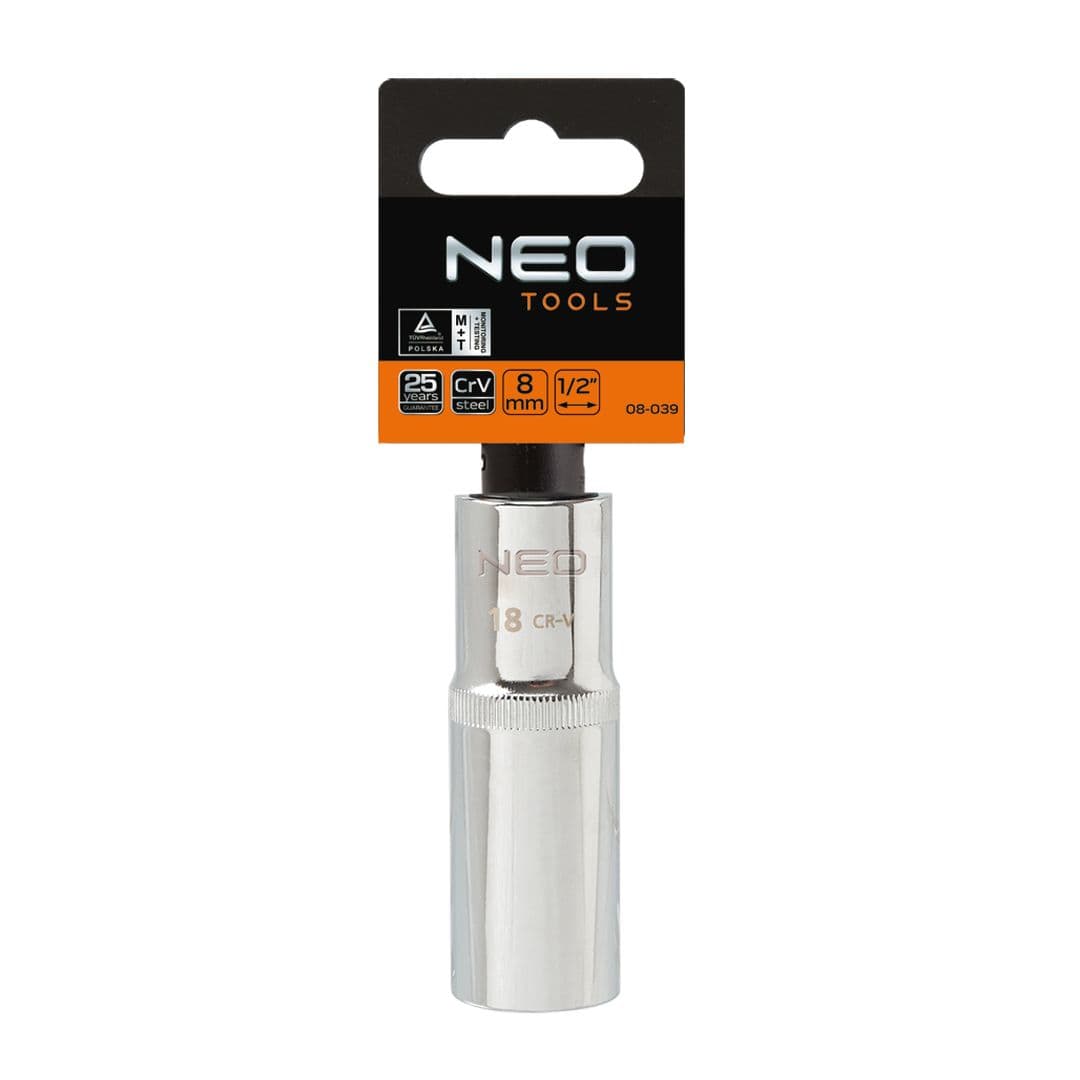 Dolgi nasadni ključ NEO TOOLS 1/2", 12 mm, Superlock 2