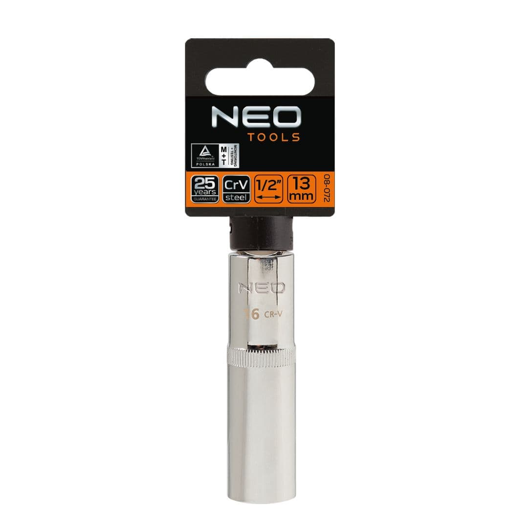 NEO TOOLS Nasadni ključ Superlock, 1/2", dolg, 27 mm 2