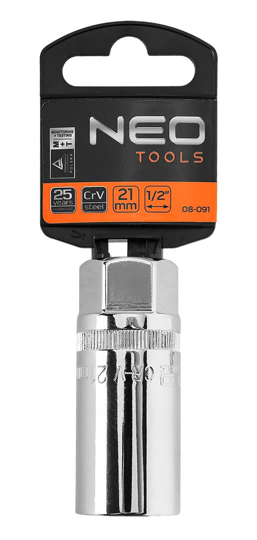 Nasadka za svečke NEO TOOLS 1/2", 21 mm, magnetna 8