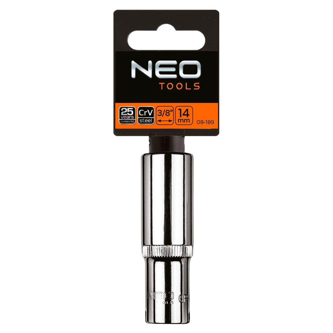Vtična nasadna glava NEO TOOLS 3/8", dolga, 22 mm 2