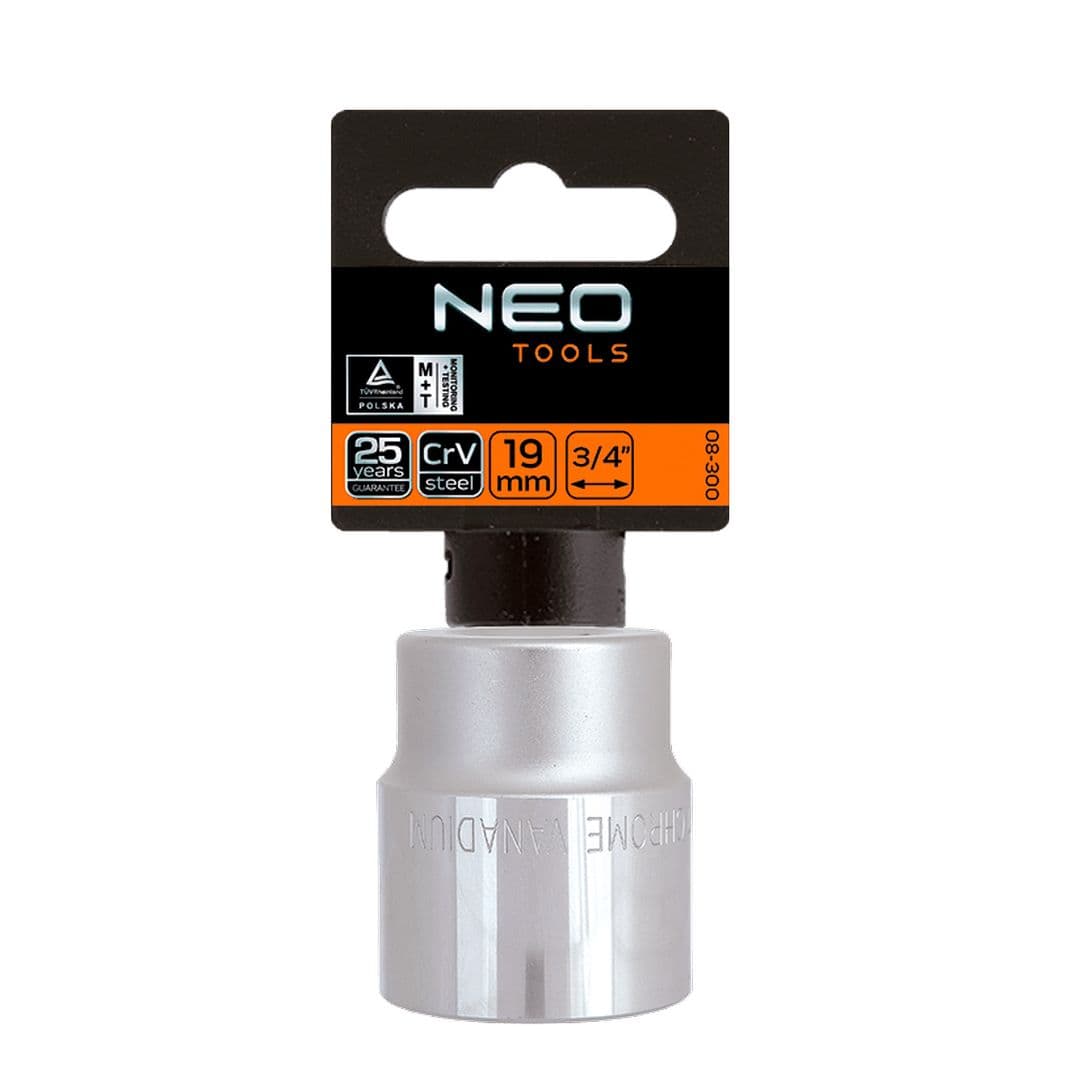 NEO TOOLS dvanajstkotna nasadna glava 3/4", 19 mm 2