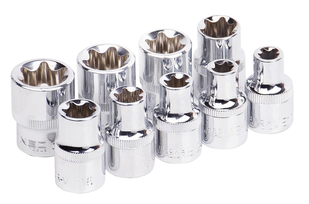 NEO TOOLS Ključi nasadni 1/2" Torx, komplet 9 kosov 3