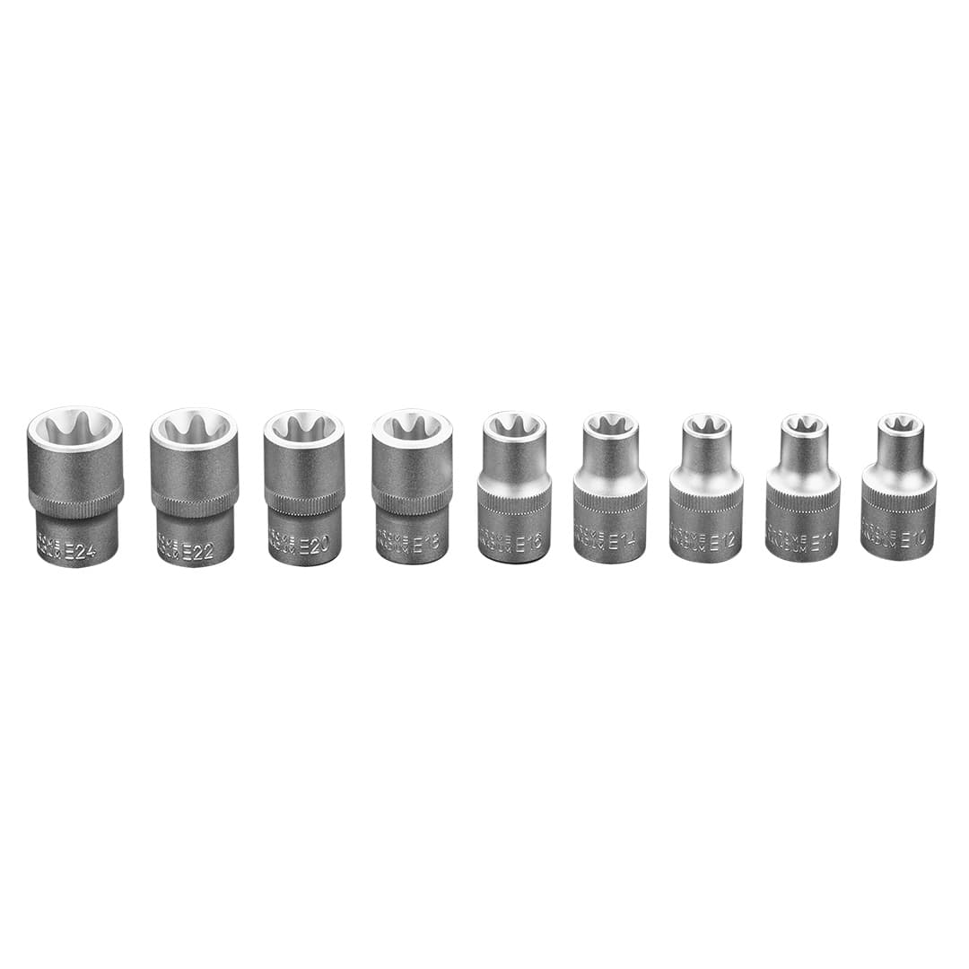 NEO TOOLS Ključi nasadni 1/2" Torx, komplet 9 kosov