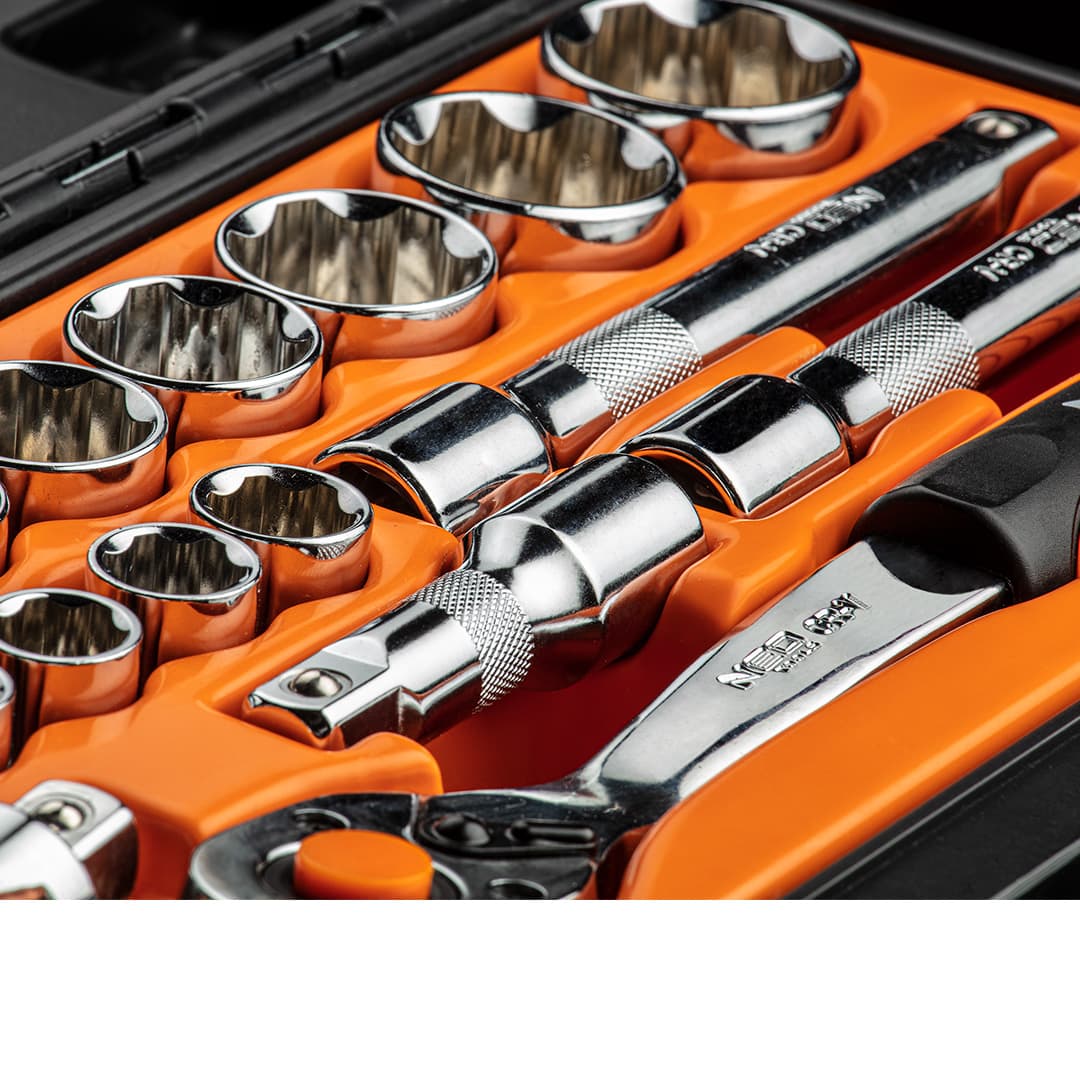 Komplet nasadnih ključev NEO TOOLS 1/2", 23 kosov 3
