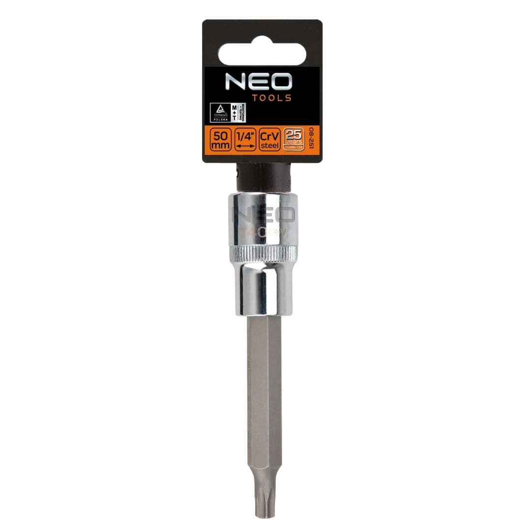 NEO TOOLS Torx nastavka 1/2", T27 x 100 mm 2