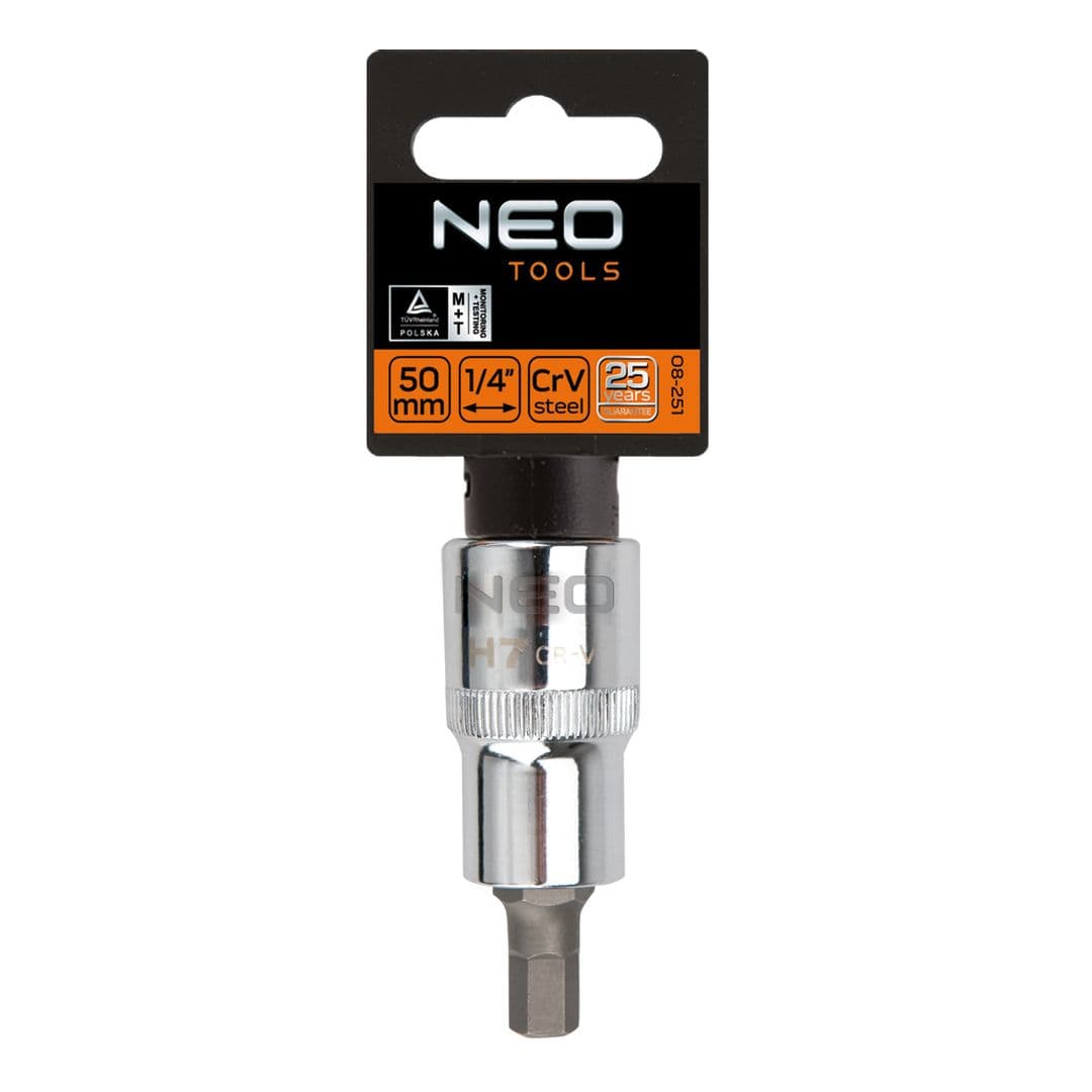 NEO TOOLS šesterobna nasadna glava 1/2", H6 x 55 mm 2