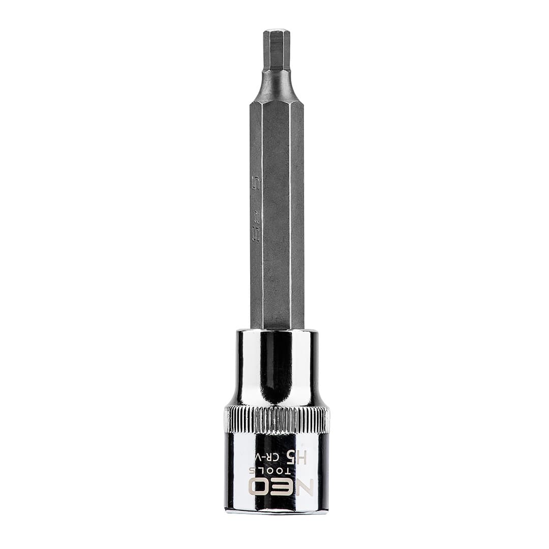 NEO TOOLS Šestrobi nastavek 1/2", H5 x 100 mm