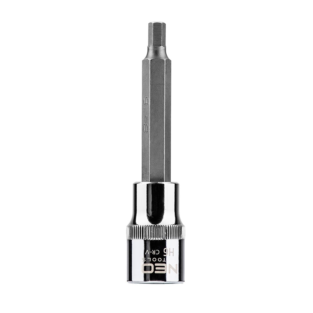 NEO TOOLS Šestrobi nastavek 1/2", H6 x 100 mm
