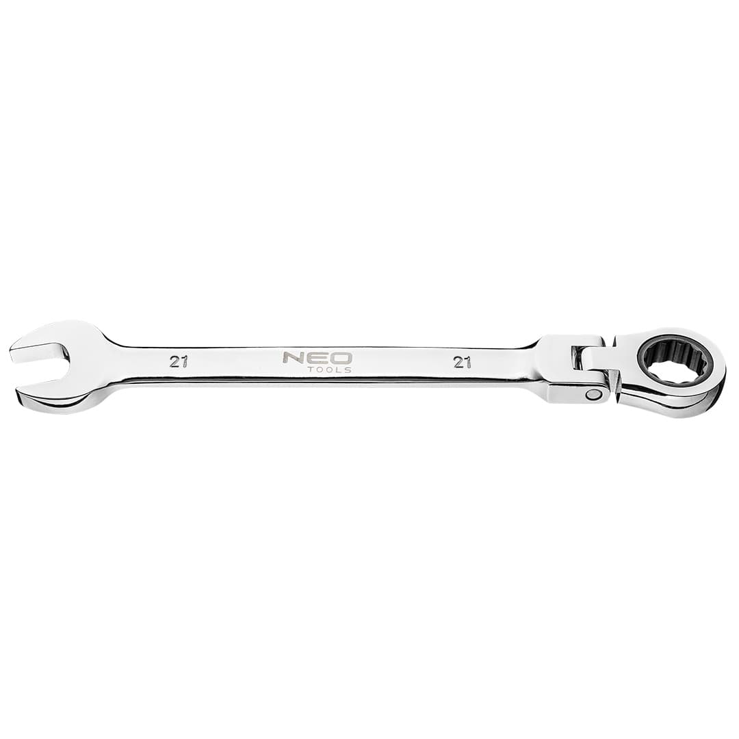 NEO TOOLS kombinirani ključ z zgibom in ragljo, 21 mm