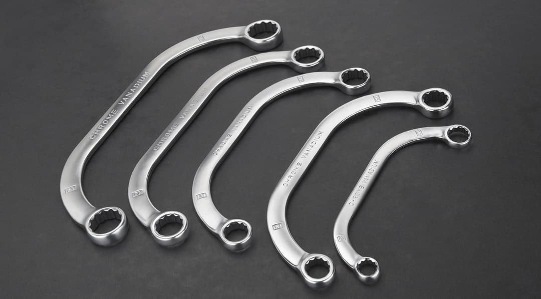 NEO TOOLS upognjeni očesni ključi, set 5 kos. 3