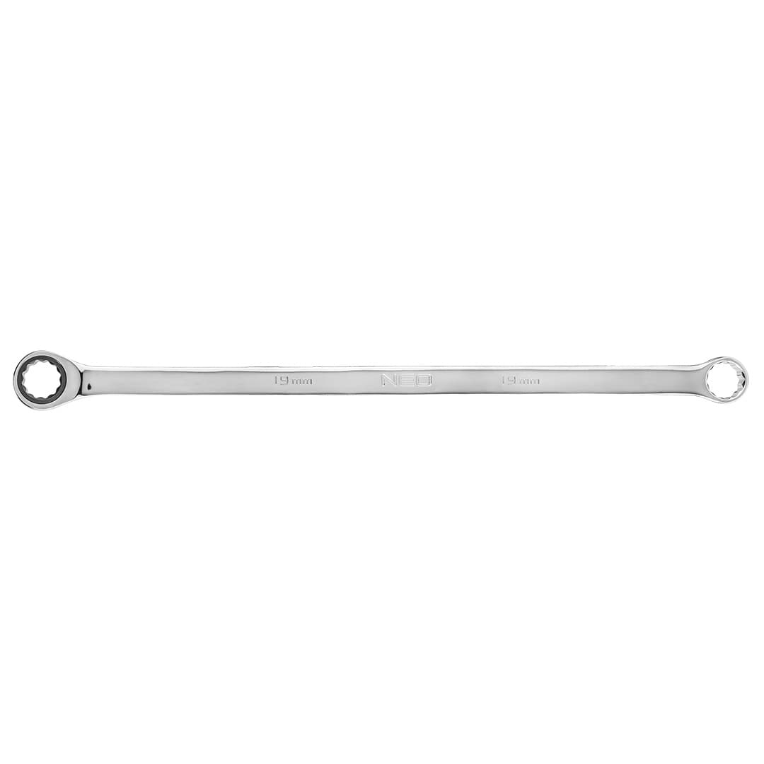 NEO TOOLS Obročni ključ z ragljo 19 mm, dolgi