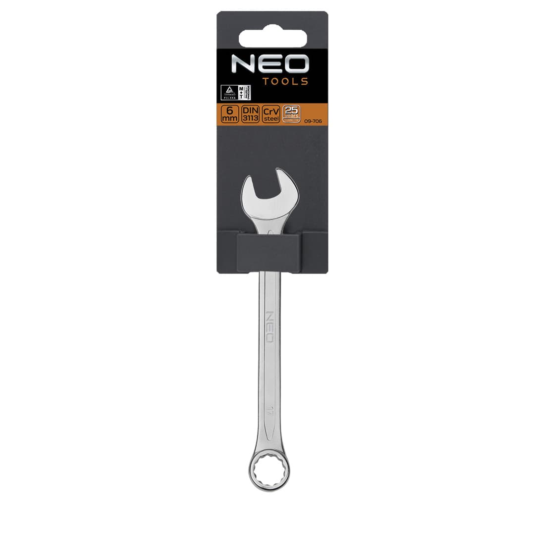 NEO TOOLS Kombinirani ključ 6 x 100 mm 3