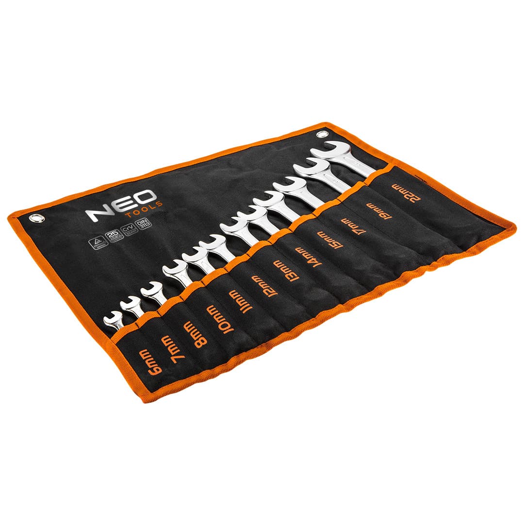 NEO TOOLS ploščato-vile vilice, 6-22 mm, komplet 12 kosov