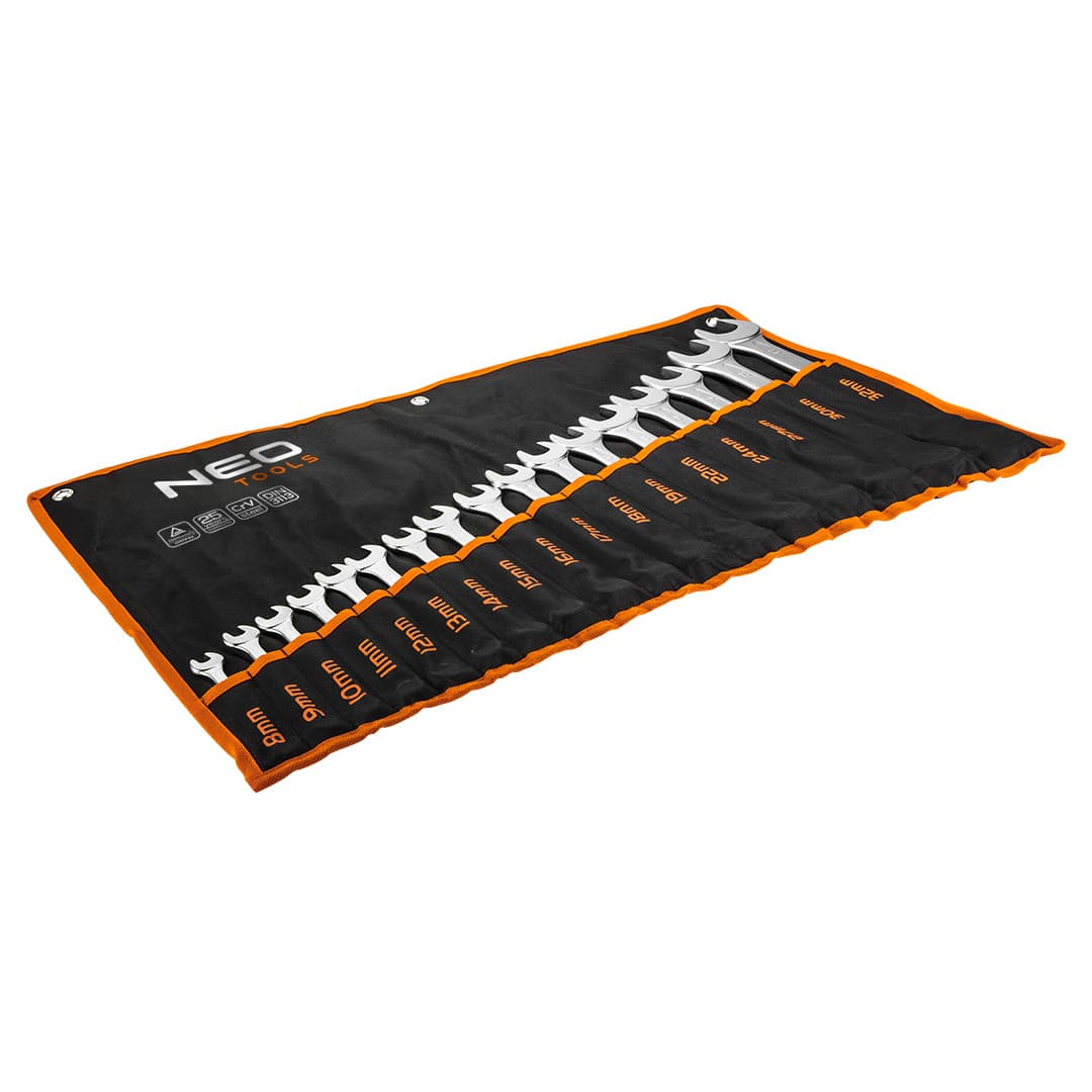 NEO TOOLS ploščato-vile vilice, 8-32 mm, komplet 17 kosov