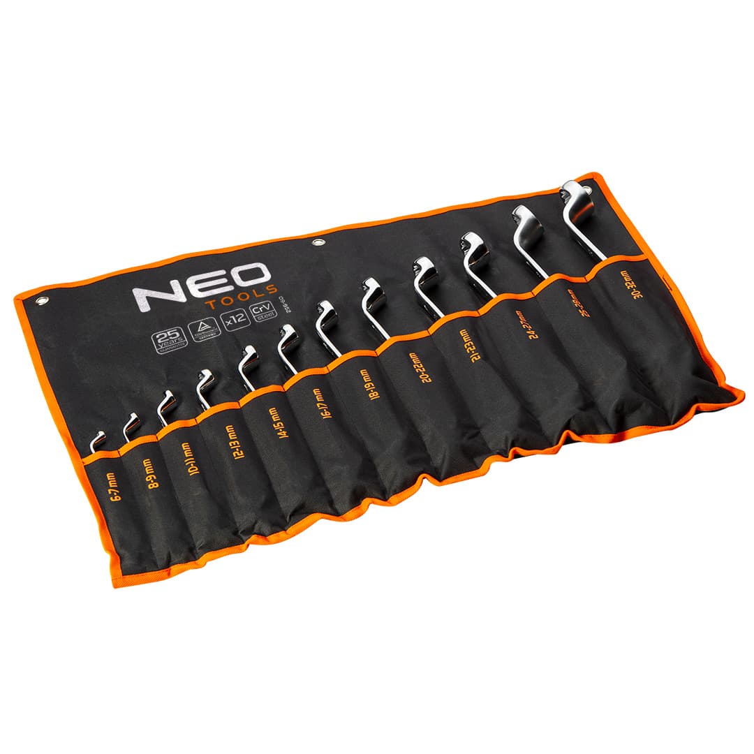 Odvit obročni ključ set NEO TOOLS, 6-32 mm, 12 kosov