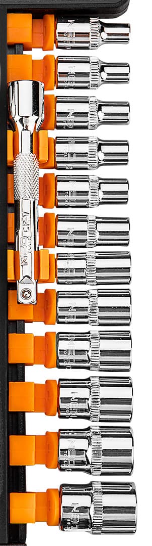 Set nasadnih ključev NEO TOOLS 1/4", 14 kosov, CrV 7