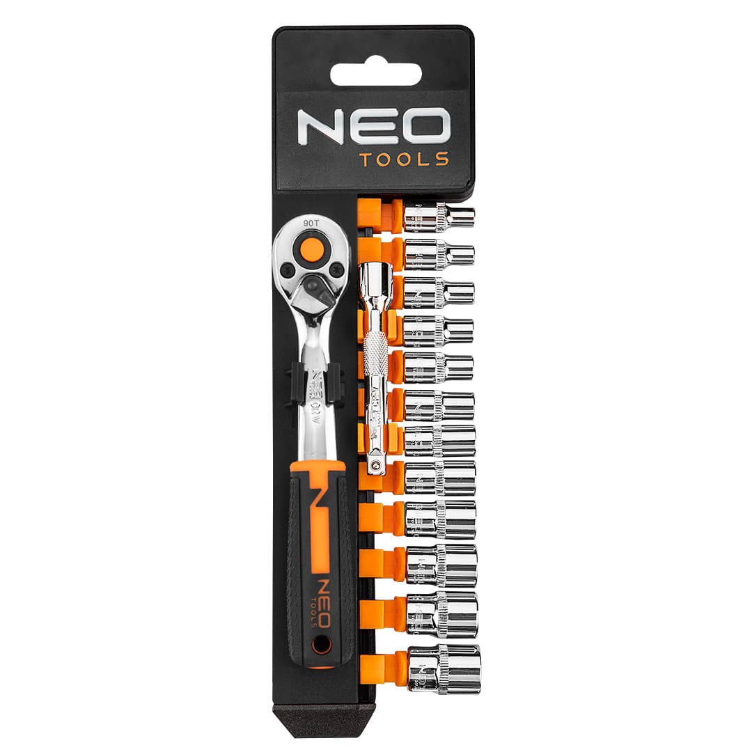 Set nasadnih ključev NEO TOOLS 1/4", 14 kosov, CrV