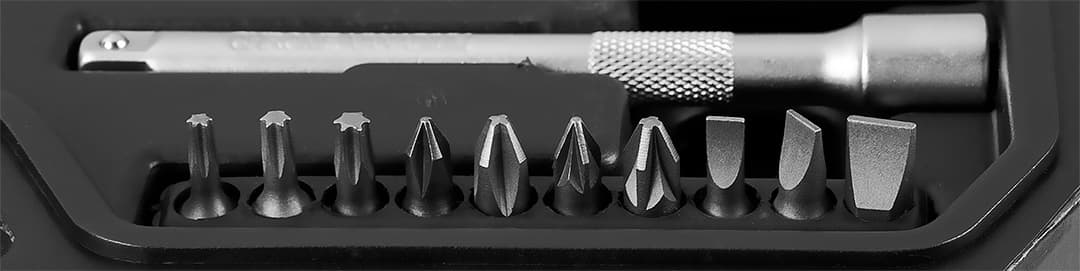 Komplet nasadnih ključev NEO TOOLS - prehodni 1/4", 3/8", 46 kosov 8