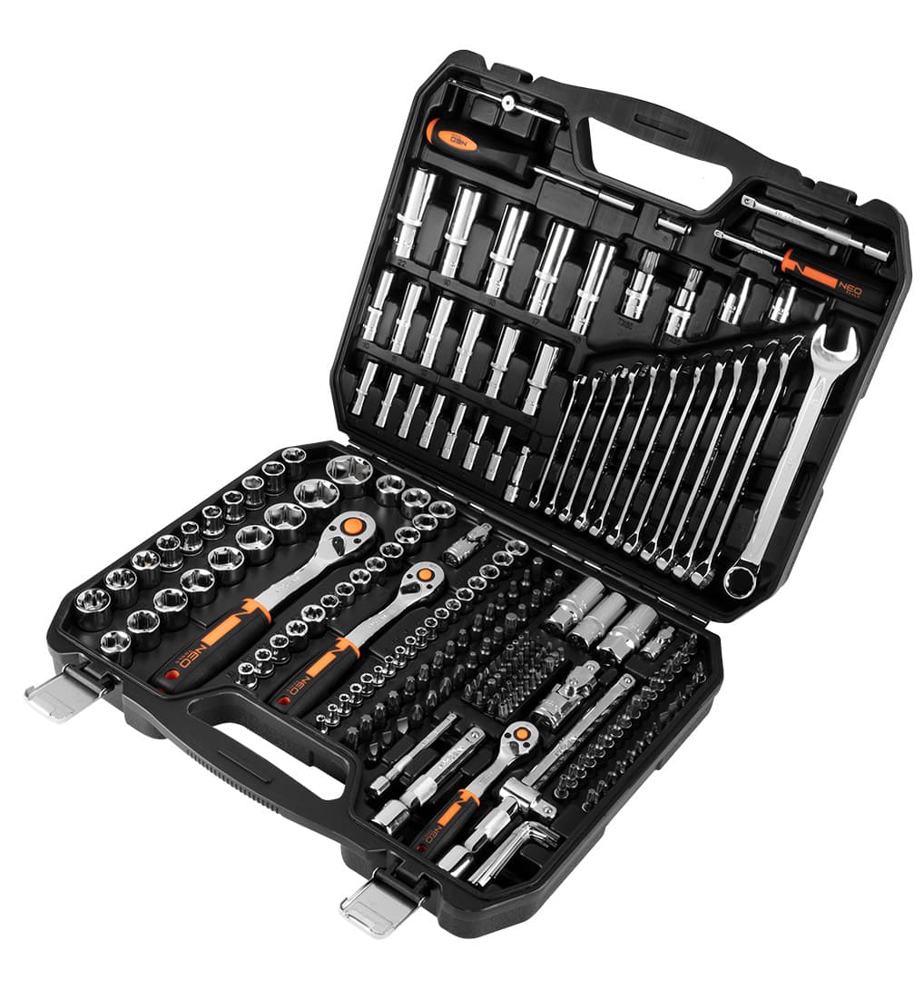NEO TOOLS set nasadnih ključev 1/2", 3/8", 1/4", 219 kos 7