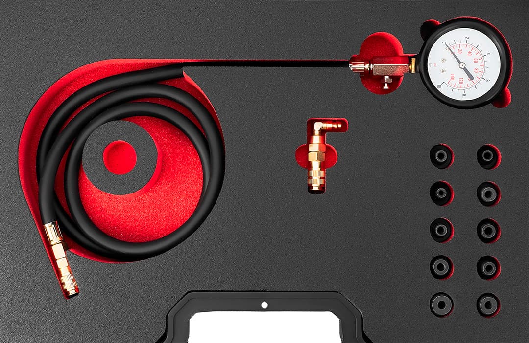 NEO TOOLS Merilnik tlaka olja 1-10 bar, komplet adapterjev 6
