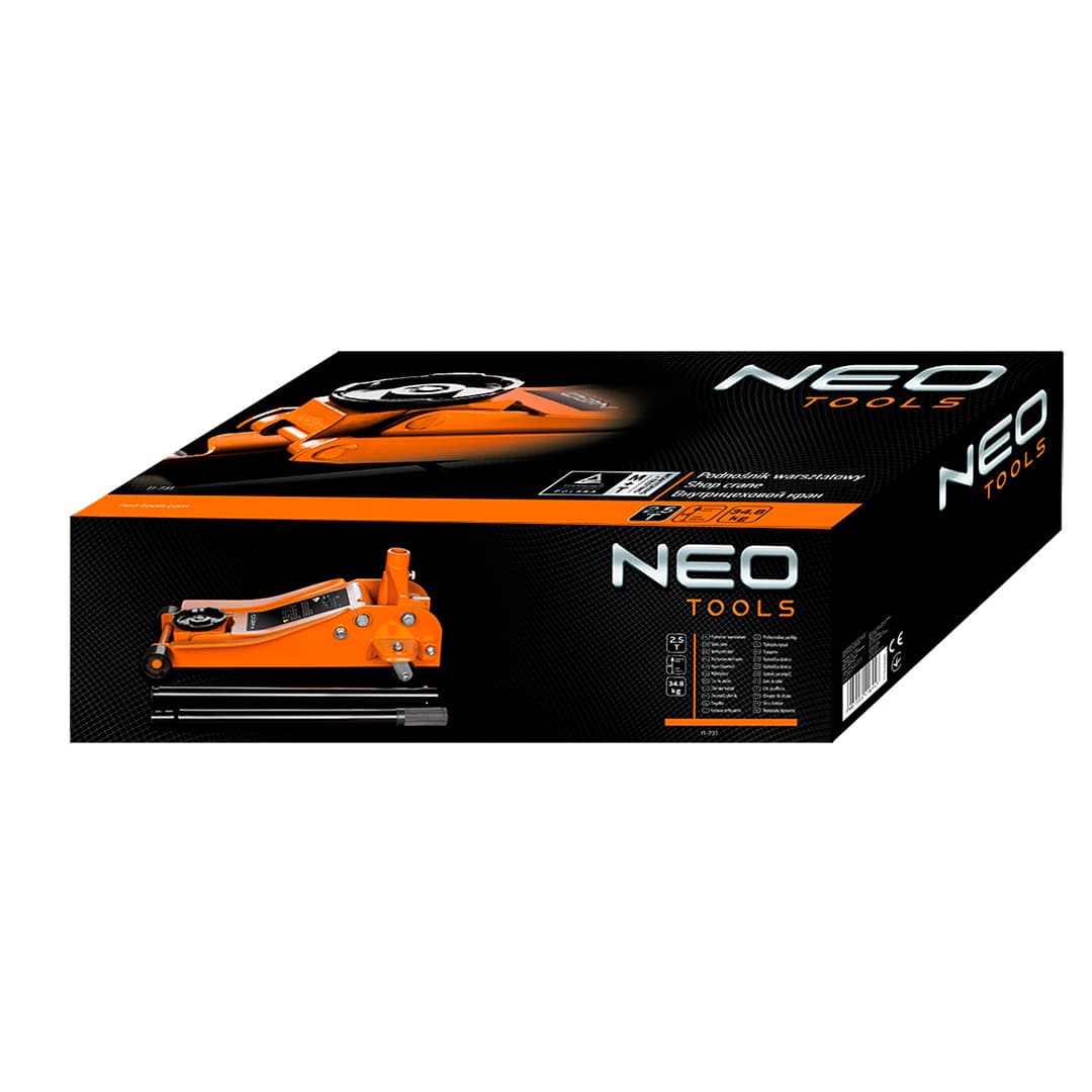 NEO TOOLS Hidravlični dvigalk, nizkoprofilni, 2.5 t 4