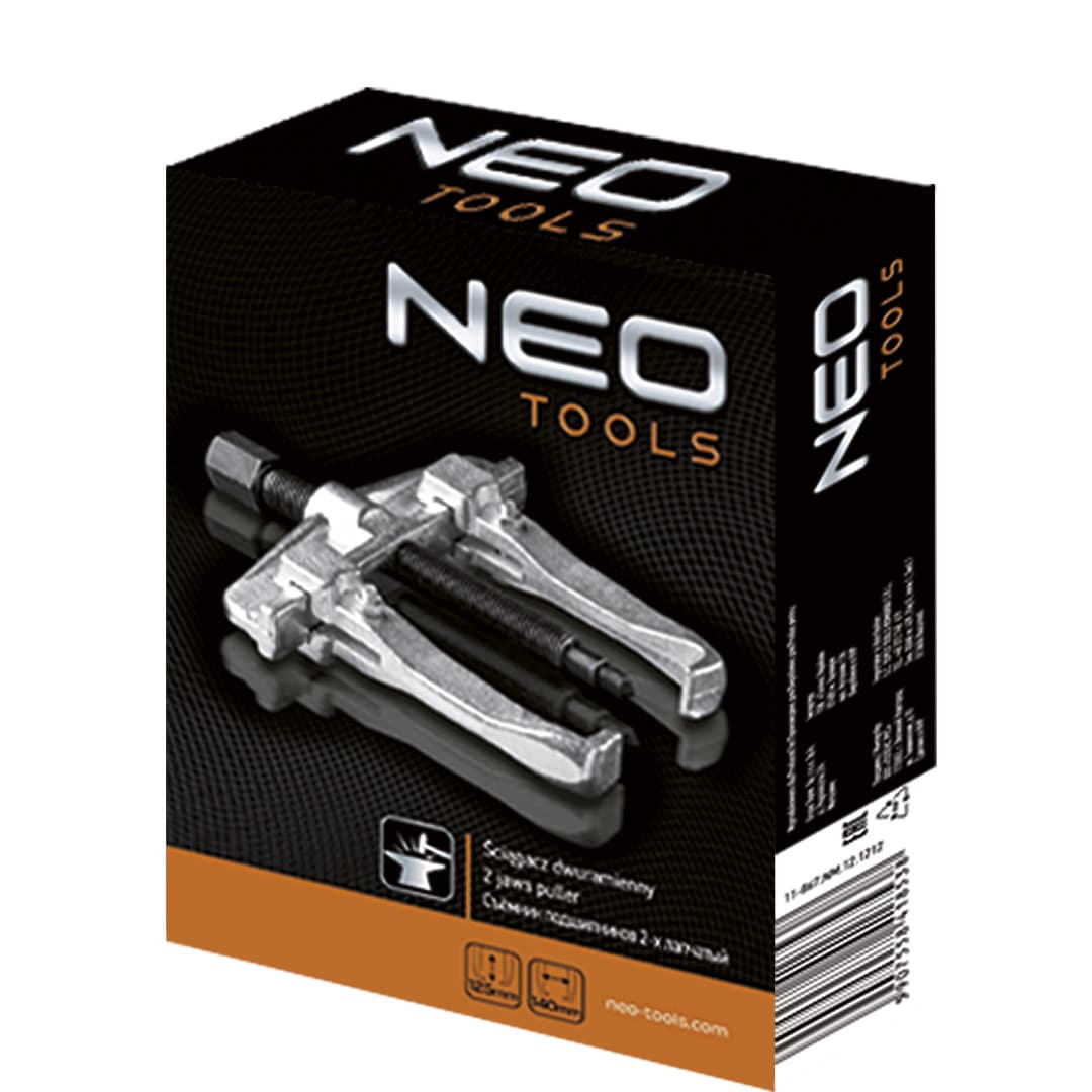 NEO TOOLS Dvoročni izvlekač ležajev, 120 x 130 mm 3