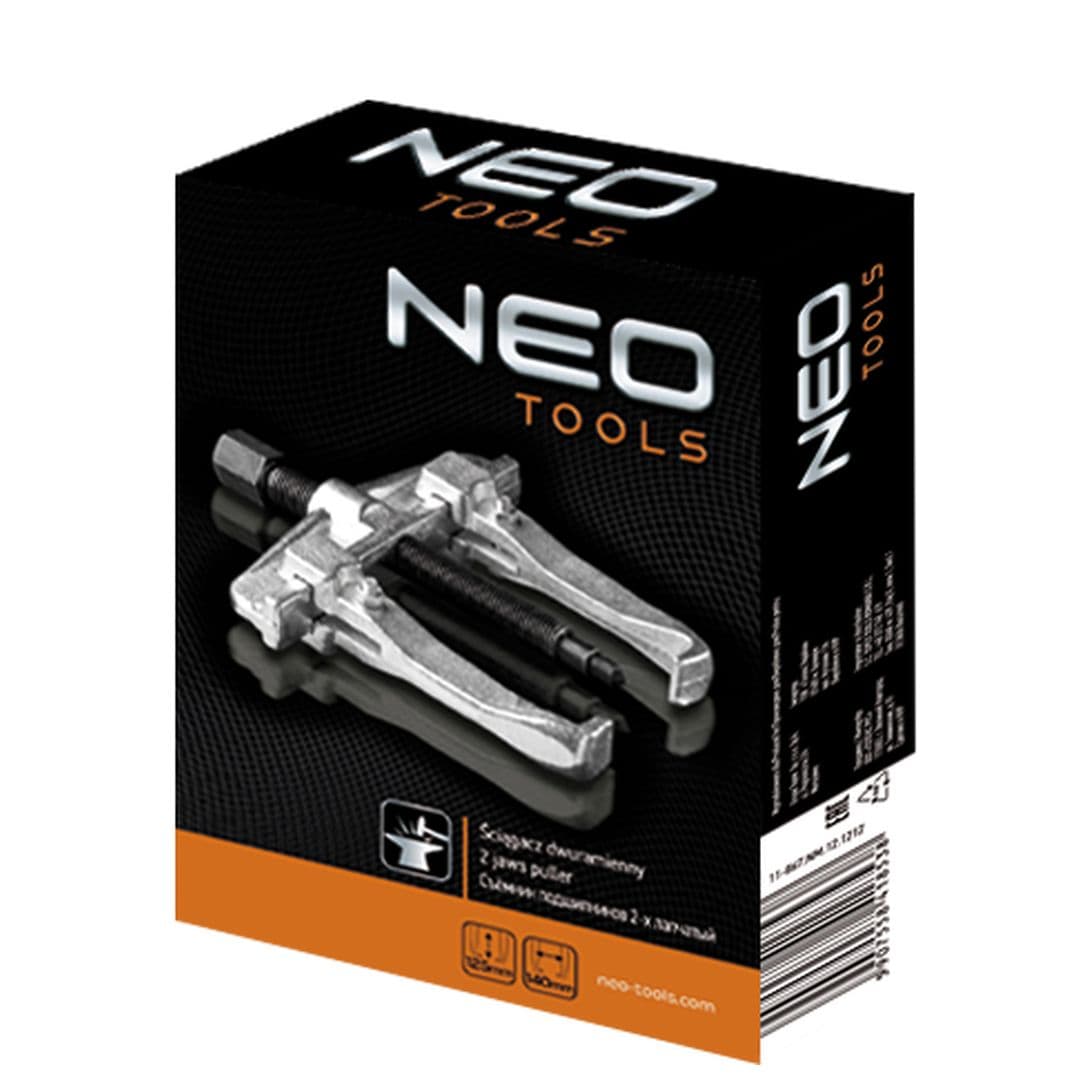 NEO TOOLS Dvoročni izvlekač ležajev, 120 x 130 mm 2
