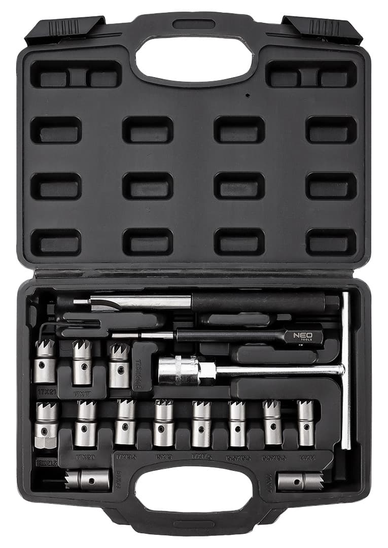 Neo Tools freze za čiščenje gnezda injektorjev, set 17 kosov 3