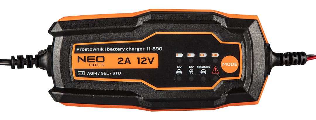 Avtomatski polnilnik NEO TOOLS 2A, za 4-60Ah akumulatorje 3