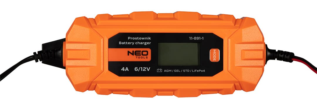 NEO TOOLS avtomatski polnilnik akumulatorjev 6A/100W (3-150Ah) 3