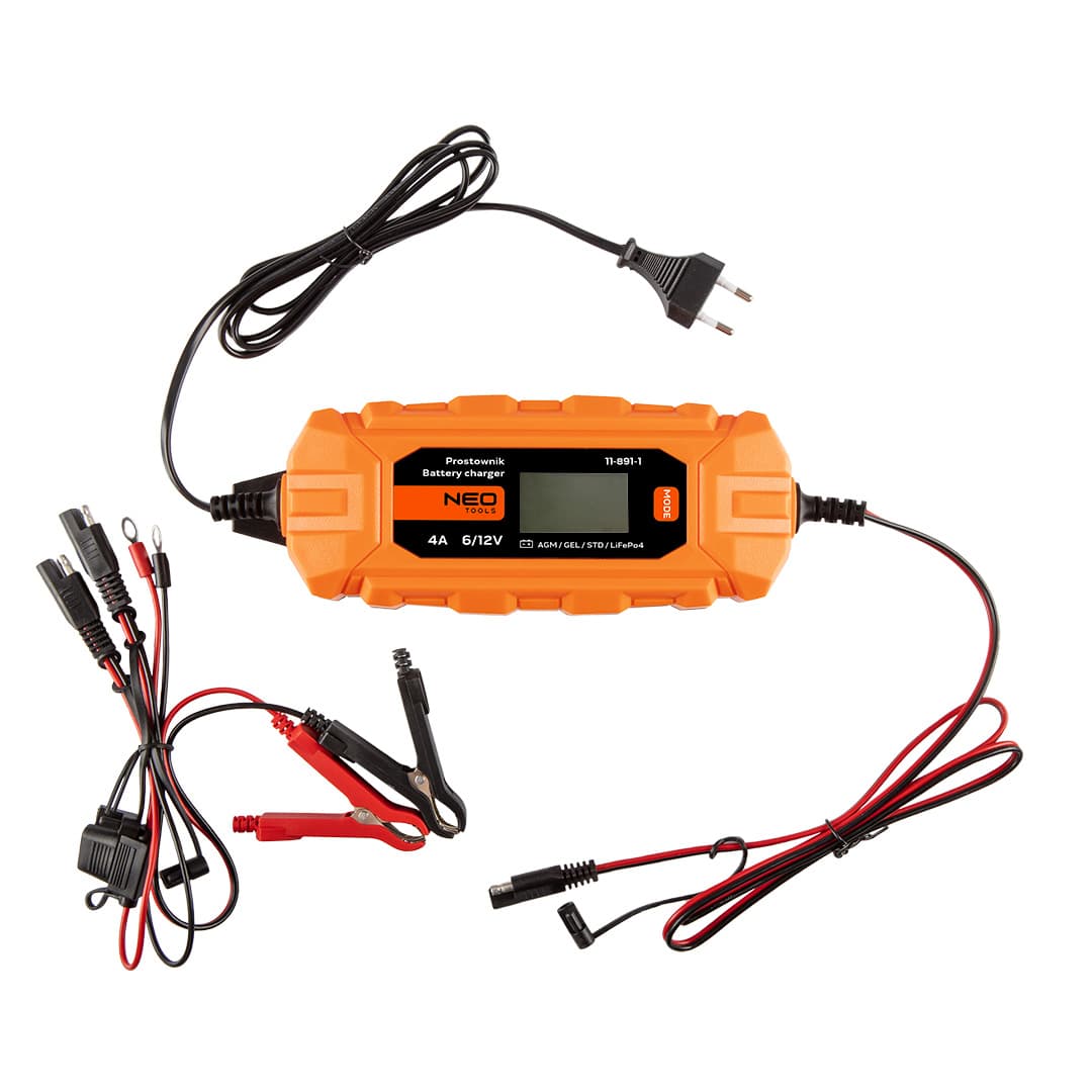 NEO TOOLS avtomatski polnilnik akumulatorjev 6A/100W (3-150Ah)