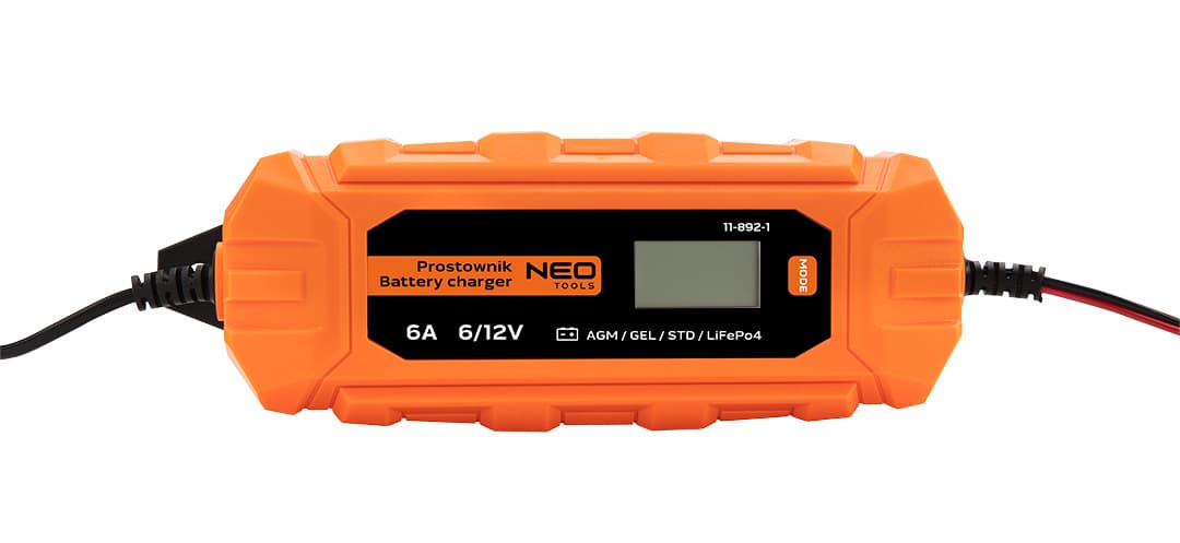 NEO TOOLS avtomatski polnilnik akumulatorjev 6A/100W (3-150Ah) 3