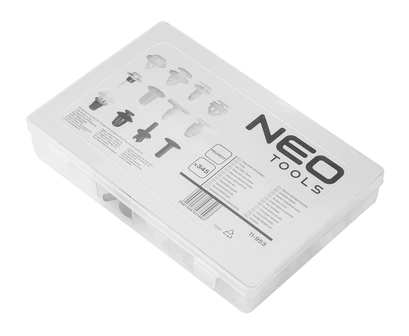 NEO TOOLS Komplet sponk za Peugeot, 345 kosov 8