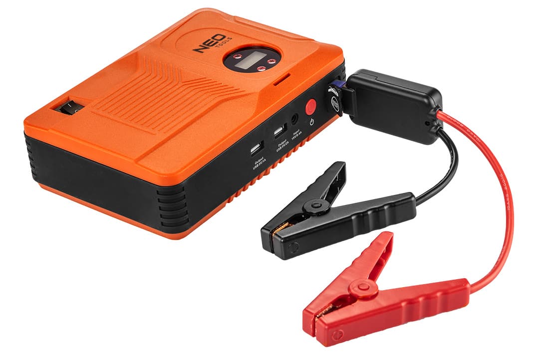 Naprava za zagon NEO TOOLS (Jumpstarter) 14Ah, kompresor 3.5BAR, svetilka 6