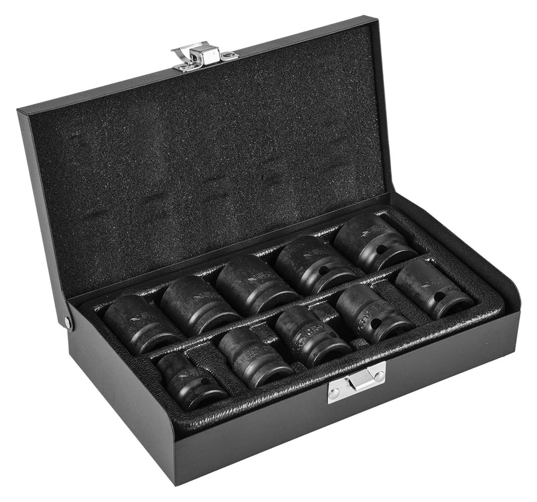 NEO TOOLS Udarni nasadni ključ set 1/2", 10-24 mm, 10 kosov 6