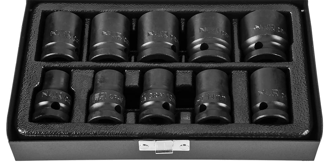 NEO TOOLS Udarni nasadni ključ set 1/2", 10-24 mm, 10 kosov 7