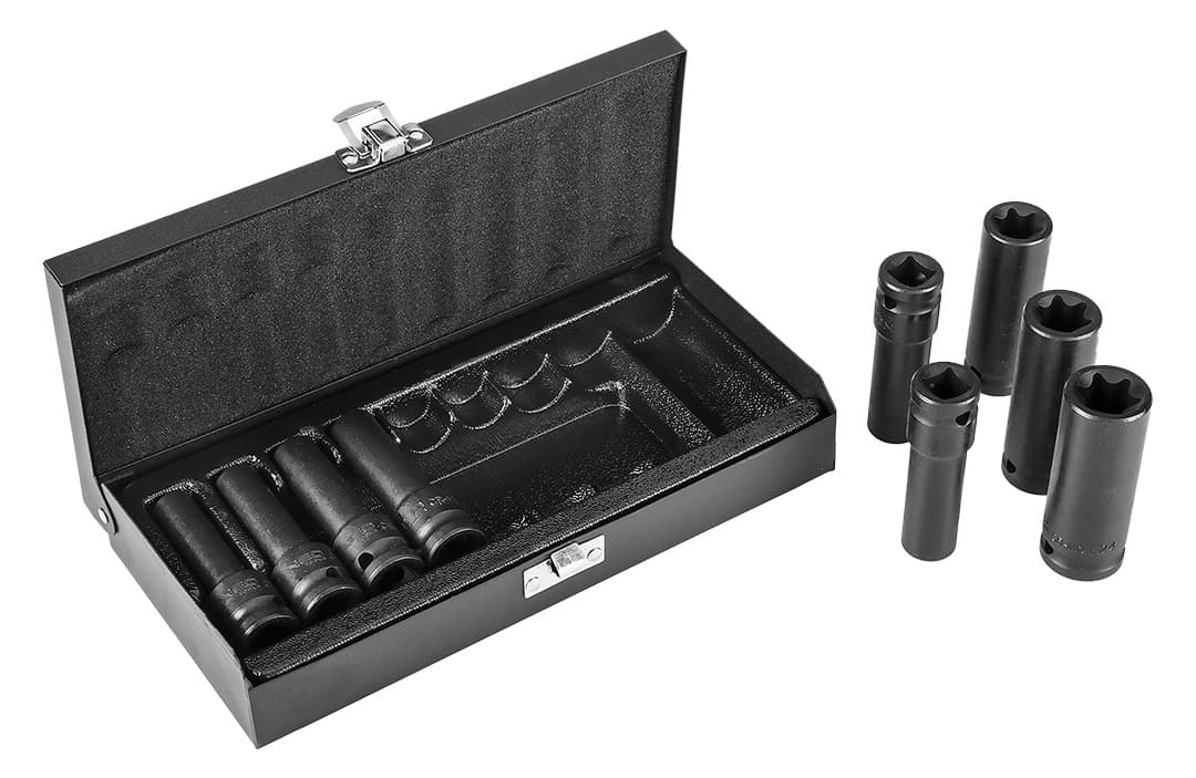 NEO TOOLS Udarni nasadni ključ set 1/2", 10-24 mm, 10 kosov 8