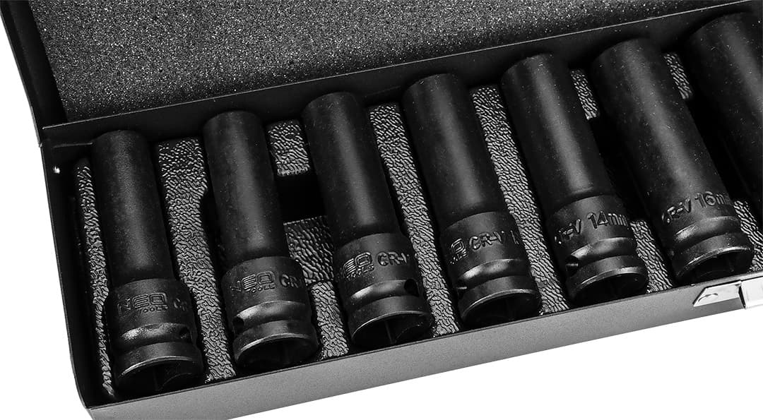 Udarna nasadna ključa 1/2", 10-24 mm, set 11 kosov 8