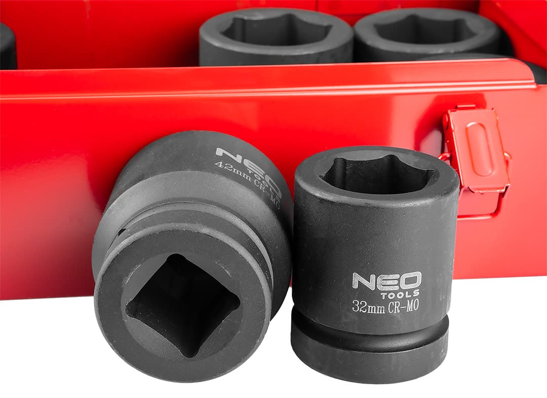 Udarna nasadna ključa 1", 27-50 mm, set 9 kosov 8